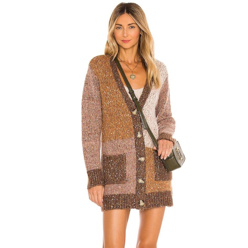 BB Dakota Steve Madden Back to Block Cardigan-rarely worn!